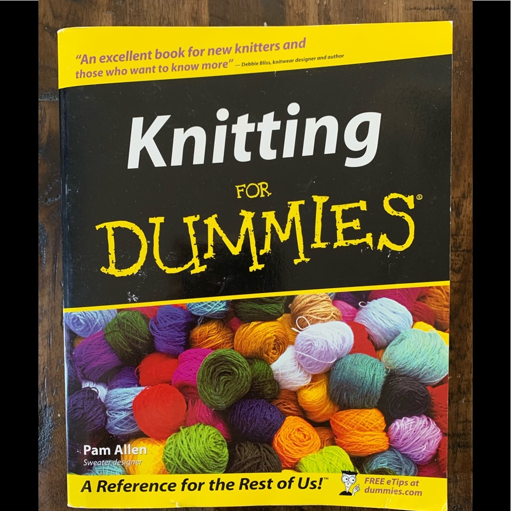 Knitting for Dummies Book . Knitting Book